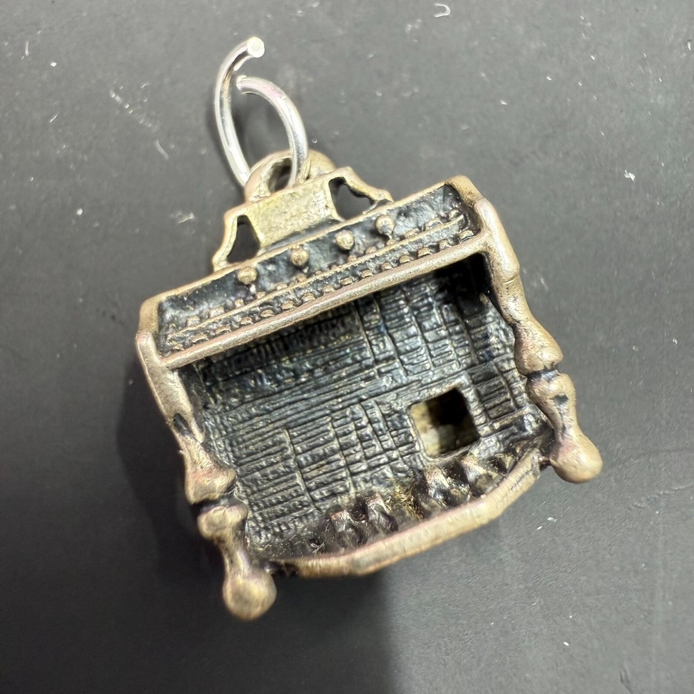 Vintage Beaucraft Sterling Silver Piano Charm 3D‎ Opens .5" Miniature Jewelry